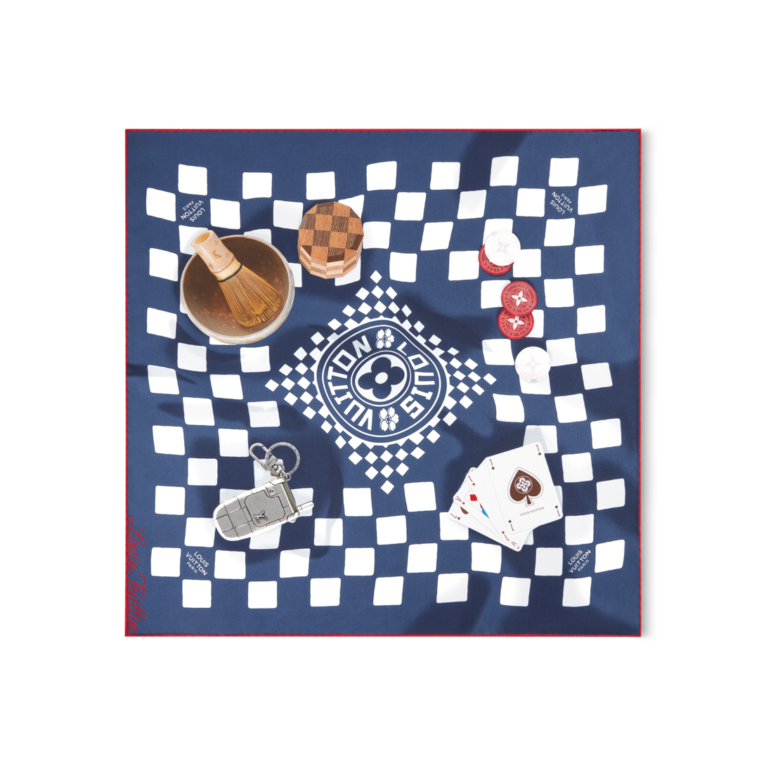 Game Scene Bandana - Luxury S00 Blue | LOUIS VUITTON